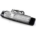 Vanntett sidemarkeringslys med 6 LED-pærer for 12V/24V båt, tilhenger, lastebil, bobil - hvit