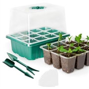 60-cellers startbrett for frø / minidrivhus med fuktighetskuppel