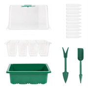 60-cellers startbrett for frø / minidrivhus med fuktighetskuppel