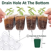 60-cellers startbrett for frø / minidrivhus med fuktighetskuppel