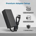 65W strømadapter til HP-bærbar PC - 19.5V/3.33A, 1.2m kabel - svart