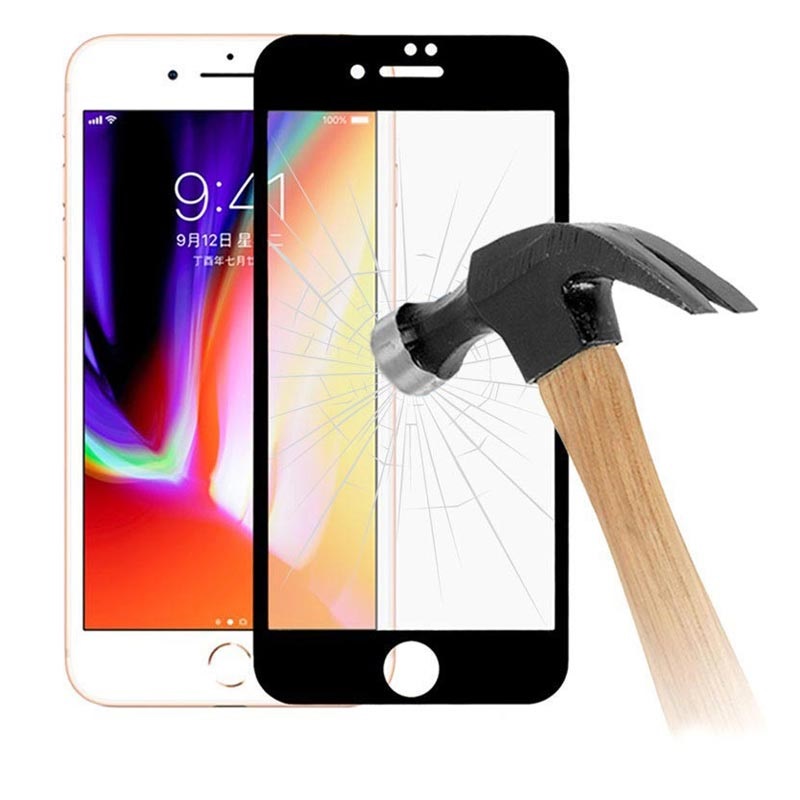 6d Full Storrelse Iphone 7 Plus 8 Plus Skjermbeskytter I Herdet Glass