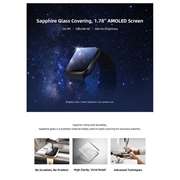 70mai Saphir Smartwatch - 1.78" AMOLED-skjerm - Hvit