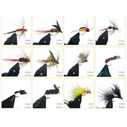 72 stk. Fluefiske lokkesett med eske - håndlagde kroker for fiske