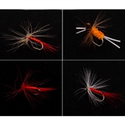 72 stk. Fluefiske lokkesett med eske - håndlagde kroker for fiske