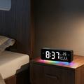 8830 Digital vekkerklokke med RGB-nattlys - svart