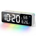 8830 Digital vekkerklokke med RGB-nattlys - hvit