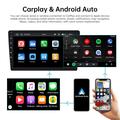 9009W multimediaspiller for bil med trådløs CarPlay og Android Auto - 9" - svart