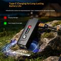 A1 5W mini-LED-lommelykt - 580lm, IP66, USB-C, magnetklips - svart