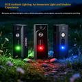 A1 5W mini-LED-lommelykt - 580lm, IP66, USB-C, magnetklips - svart