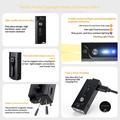 A1 5W mini-LED-lommelykt - 580lm, IP66, USB-C, magnetklips - svart