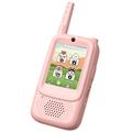 A1 Video Walkie Talkie for barn med stemmeveksler og fotodeling - 2 stk. - Rosa / Blå