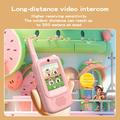 A1 Video Walkie Talkie for barn med stemmeveksler og fotodeling - 2 stk. - Rosa / Blå