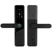A1 Tuya WiFi Fingeravtrykk Smart dørlås med dynamisk passord og NFC - Svart