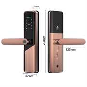 A1 Tuya WiFi Fingeravtrykk Smart dørlås med dynamisk passord og NFC - Svart