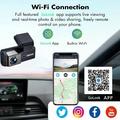 A10 dobbel dashcam - 4K/2K, GPS, ADAS, Wi-Fi, parkeringskamera - svart