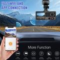 A16 3-kanals bilkamera - 1080p foran, 720p i kupeen/bak, Wi-Fi, G-sensor - svart