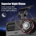 A16 3-kanals bilkamera - 1080p foran, 720p i kupeen/bak, Wi-Fi, G-sensor - svart