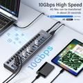 ACASIS HS-716 16-ports USB 3.2-hub - 10 Gbps - EU-stikkontakt