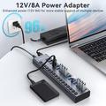 ACASIS HS-716 16-ports USB 3.2-hub - 10 Gbps - EU-stikkontakt