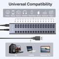 ACASIS HS-716 16-ports USB 3.2-hub - 10 Gbps - EU-stikkontakt