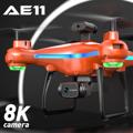 Drone med Dobbelt HD Kamera & Fjernkontroll AE11 - Oransj