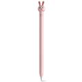 AHASTYLE PT129-1 for Apple Pencil 1. generasjon Stylus Pen Silikone Cover - Pink Rabbit