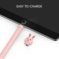 AHASTYLE PT129-1 for Apple Pencil 1. generasjon Stylus Pen Silikone Cover - Pink Rabbit