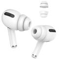 AHASTYLE PT99-2 1 par ørepropper for Apple AirPods Pro 2 / AirPods Pro Bluetooth-øretelefoner med silikonhetter, størrelse S - hvit