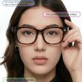 AI-smartsbriller med 13 MP Sony-kamera - brun / klar