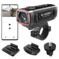 Akeeyo 710S 4K-kamera for motorsykkel/sykkel med Wi-Fi og EIS-stabilisering