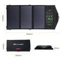 ALLPOWERS 21W sammenleggbart solcellepanel med to USB-porter