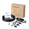 AN112 USB-C-kablet endoskopkamera med Lightning-/MicroUSB-adaptere - 8mm, 2m