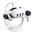 AOLION AL-Q080 For Meta Oculus Quest 3 VR Headset Display Stand Base Game Controller Storage Holder Bracket