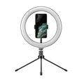 APEXEL APL-FL10JJ13Y 26 cm LED-ringlys for selfie-fotografering med stativ og telefonholder