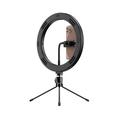 APEXEL APL-FL10JJ13Y 26 cm LED-ringlys for selfie-fotografering med stativ og telefonholder