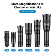 APEXEL HD metall 20-40x zoom teleskop teleskop teleobjektiv monokulært telefonkameraobjektiv for iPhone Samsung Huawei