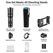 APEXEL HD metall 20-40x zoom teleskop teleskop teleobjektiv monokulært telefonkameraobjektiv for iPhone Samsung Huawei