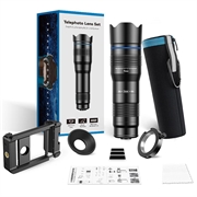 APEXEL HD metall 20-40x zoom teleskop teleskop teleobjektiv monokulært telefonkameraobjektiv for iPhone Samsung Huawei