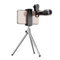 APEXEL objektivsett for telefonkamera, 22X teleobjektiv + 120° vidvinkelobjektiv + 25X makroobjektiv + 205° fiskeøyeobjektiv