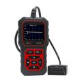 AT500 OBD2-skanner - Diagnostisk verktøy for biler med 2.4" TFT-skjerm - Svart / rød