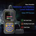 AT500 OBD2-skanner - Diagnostisk verktøy for biler med 2.4" TFT-skjerm - Svart / gul