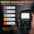 AT700 OBD2-diagnoseskanner for biler med 2.4" TFT-skjerm - svart