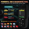 AT700 OBD2-diagnoseskanner for biler med 2.4" TFT-skjerm - svart