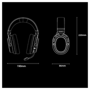 AWEI AT36 trådløse hodetelefoner 2.4GHz – ANC/ENC, Bluetooth 5.4 – svart