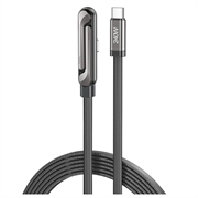 AWEI CM-12C USB-C-kabel med integrert stativ – 1,5 m – svart