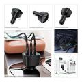Acefast B18 200W Car Charger - 2x USB-C, USB-A - Black