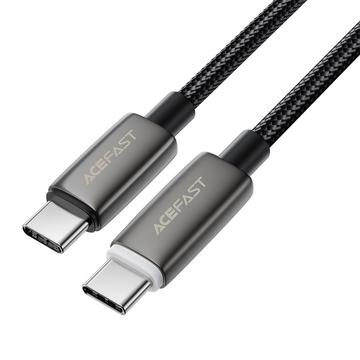 Acefast C23-03 Smart Power-Off USB-C ladekabel - 60W/3A, 1.2m - Svart