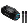 Acefast K14 bærbar karaokehøyttaler med to mikrofoner - 120W - svart