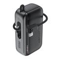 Acefast M27-10000 Mini Powerbank 10000mAh med USB-C-kabel - 22.5W - Svart